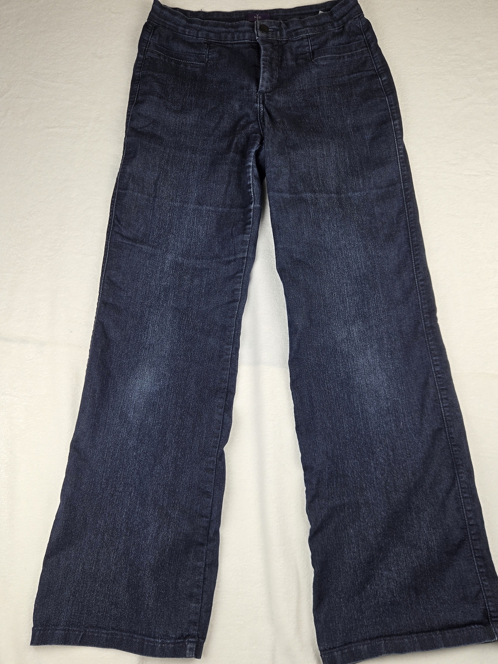 NYDJ Filipia Trouser Jeans Size 4 Wide Leg Dark Wash